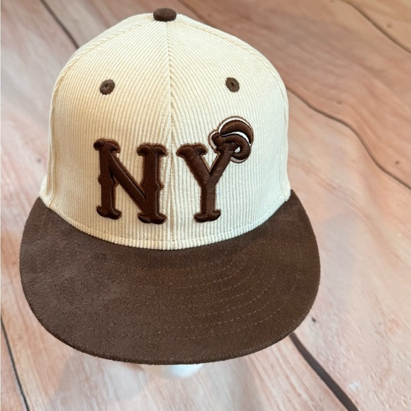 New York Black Yankees Hat Ebbets Field Flannel Negro League Suede Size 7 - Picture 1 of 5